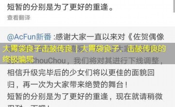 大胃袋良子击鼓传良｜大胃袋良子，击鼓传良的终极骗局